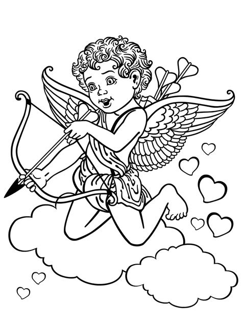 Cupido Básico Para Colorear Imprimir E Dibujar Dibujos Colorearcom