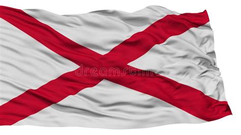 Isolated Alabama Flag Usa State Stock Illustration Illustration Of