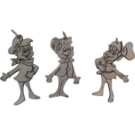 Snap Crackle And Pop Elves Pewter Christmas Ornaments From Kelloggs Vintage Advertising 1989