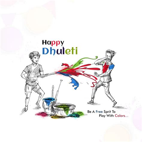 Happy Holi Free Psd Template Holi Ki Hardik Shubhkamnaye Poster