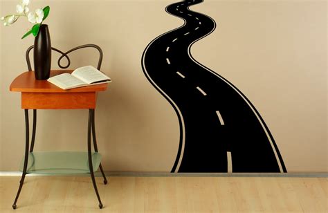 Road Highway Wall Decal Vinyl Stickers Roadway Home Interior Etsy