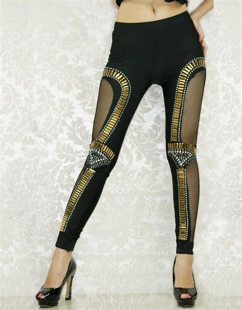 Buy Hollow Out Pants New Adventure Time Leggings Bro Ball Legging Gold Punk