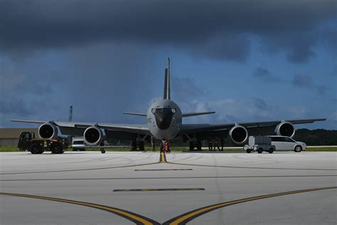 Dvids Images Iowa Air National Guard Kc Land At Andersen Air