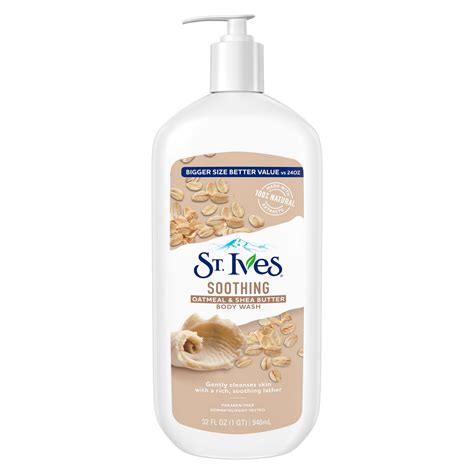 St Ives Oatmeal And Shea Butter Soothing Body Wash Shop Cleansers