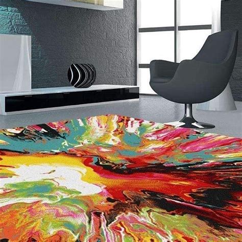 Fine Texture Bright Colors And Abstract Design Gemini Rug Simply Has