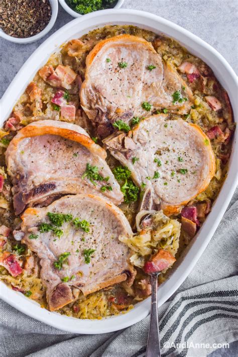 Pork Chops And Sauerkraut Andi Anne