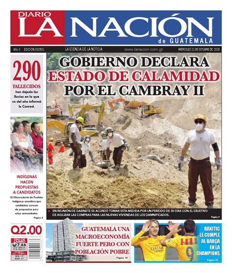 Diario La Nación Guatemala Edición 21 10 2015 By La Nacion De Guatemala