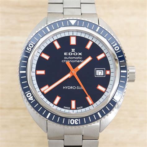 Edox エドックス Hydro Sub Limited ハイドロサブリミテッド メンズ 男性 彼氏 アナログ 腕時計 自動巻き ウォッチ