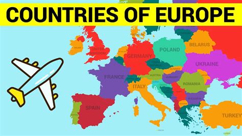 Countries Of Europe For Kids Learn European Countries Map With Names
