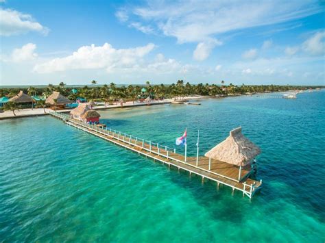 Costa Blu Aerial Dock Belize Barrier Reef Sandy Point Ambergris Caye