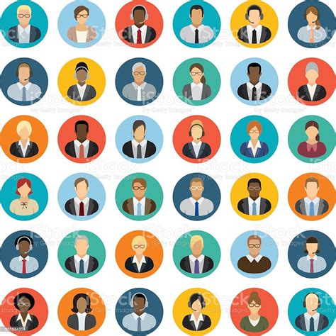 Business People Icons Stock Vector Art 501534324 Istock