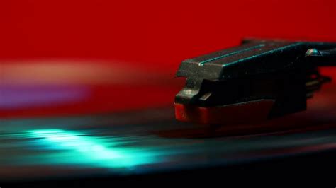 Close Up Of A Record Player Stock Video Motion Array