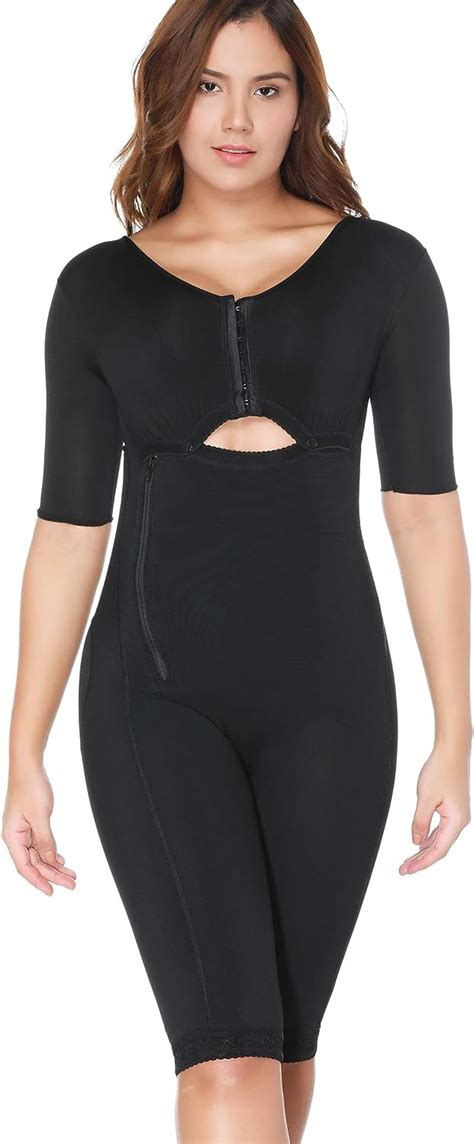 Women Shapewear Bodysuit Full Body Shaper With Sleeves 3 In 1 Post