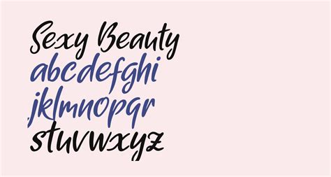 Sexy Beauty Free Font What Font Is