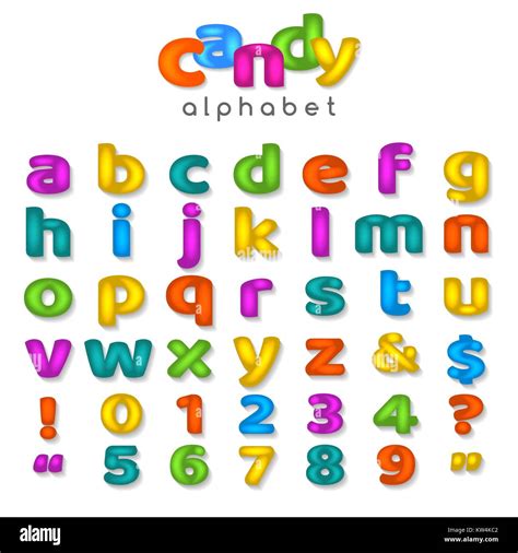 Candy Alphabet Letters Font