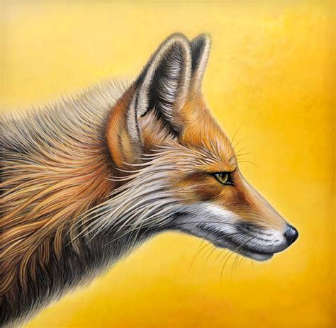 Red Fox Painting By St Pete Florida Artist Nathan Miller