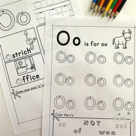 Printable Letter O Tracing Worksheets For Preschool Letter O Alphabet