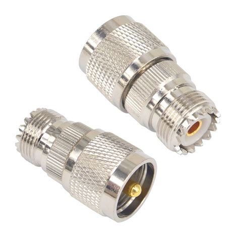 Pieces Uhf Male To Uhf Female So Pl Connector Rf Coax Coaxial
