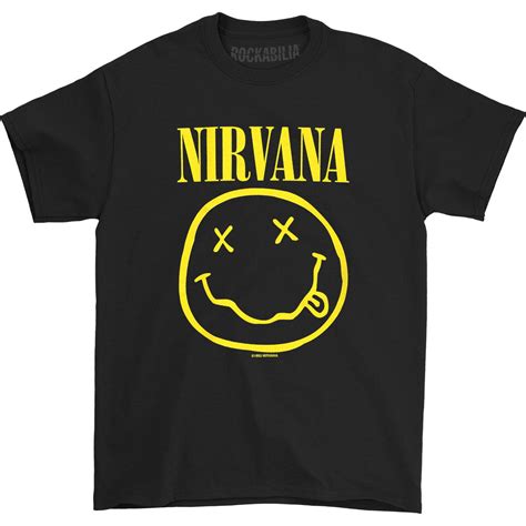 Nirvana Smile T Shirt Rockabilia Merch Store