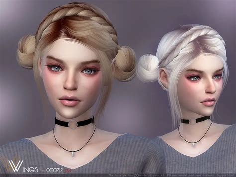 The Sims Resource Wings Oe0726 Hair Sims 4 Hairs