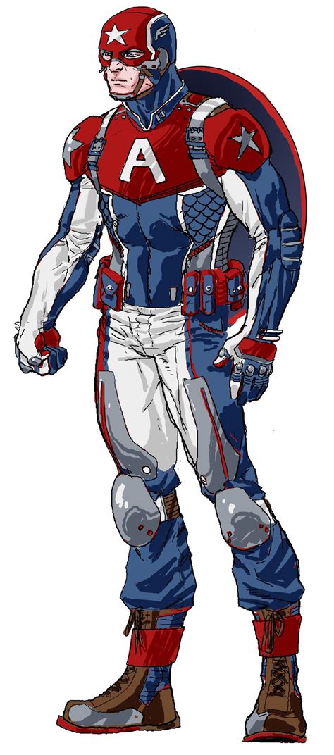 Captain Redesign By Ransomgetty On Deviantart Captain America Art