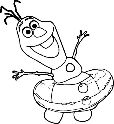 Olaf In Summer Coloring Pages Coloring Pages