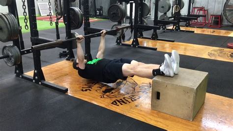 Feet Elevated Barbell Inverted Row Youtube