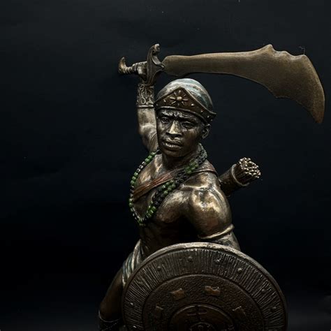 Oggun Bronze Finish Yoruba Orisha Ogun Statue I Ogun Statue I African