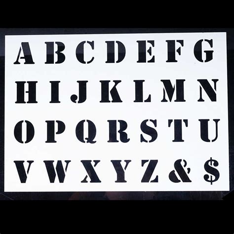 A4 Alphabet Letter Stencils For Wall Painting Diy Scrapbooking Photo