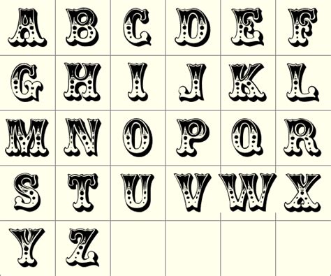 Font Circus Fonts Lettering Fonts Clip Art Vintage Circus Font