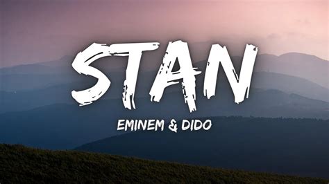 Eminem And Dido Stanlyrics Youtube
