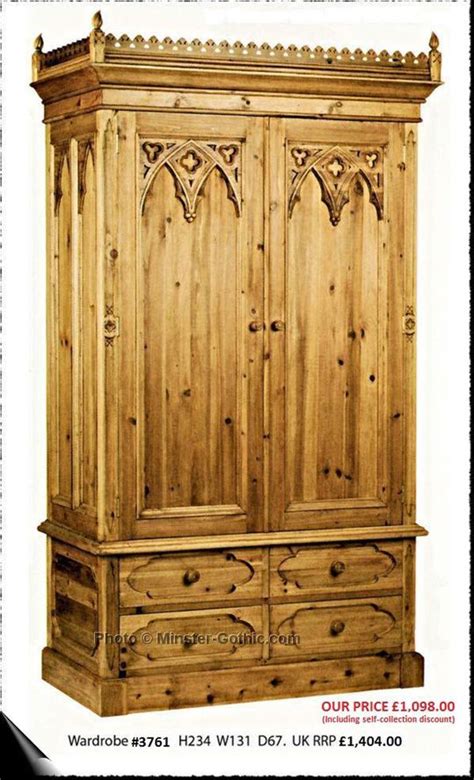 Gothic Style Furniture Hand Carved Reclaimed Pine Imported In 2023