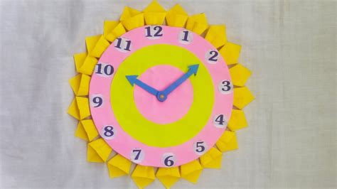 School Project Clock How To Make Clock For Kids Diy Clock Model For