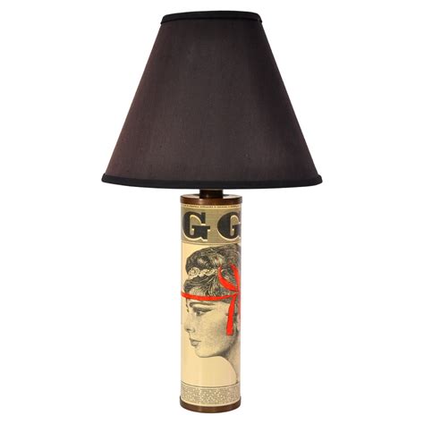 Piero Fornasetti Violet Flower Table Lamp Yellow Blue And Green For Sale At 1stdibs