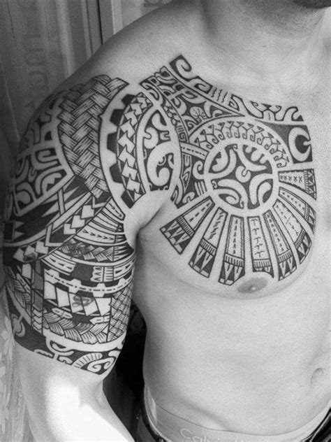 Polynesian turtle temporary tattoo, shoulder, half sleeve, maori, hawaiian, tribal design, fake tattoo sticker transfer 60 Best Tribal Tattoos - Meanings, Ideas and Designs 2016