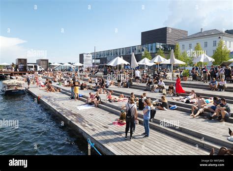 Copenhagen Summer People Sunbathing Outdoors Denmark Lifestyle