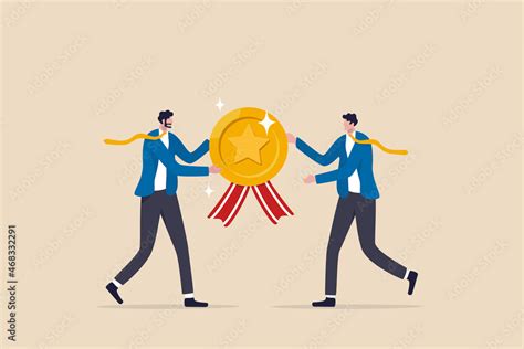 Employee Award Recognition Success Achievement Reward Or Top Star