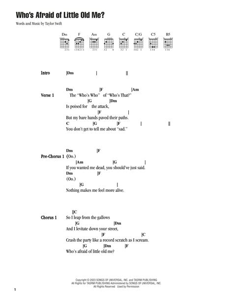 Who Afraid Of Little Old Me Tradução