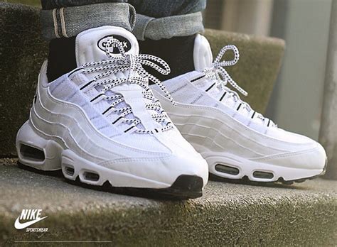 Nike air max 95 blanche/noir/blanche. nike air max 95 homme blanche