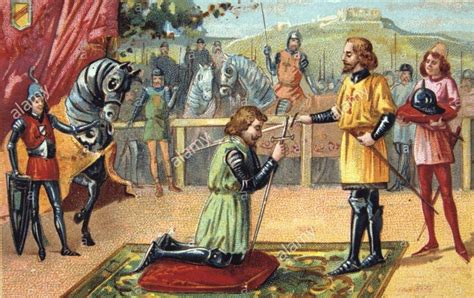 Chivalry Code Of Conduct For Knights During The Middle Ages Painting