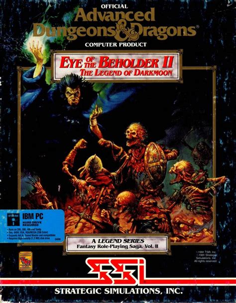 Eye Of The Beholder Ii Advanced Dungeons And Dragons Retro Games