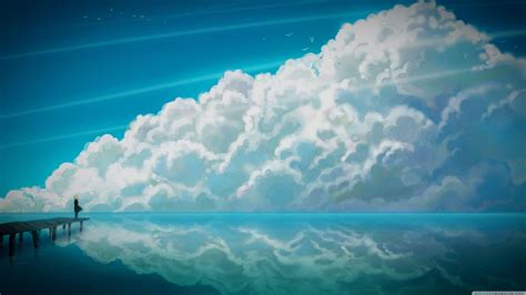 Blue Sky Anime Wallpapers Top Free Blue Sky Anime Backgrounds