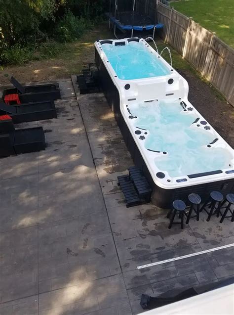 Sunrans 8 Meters Freestanding Outdoor Swimming Spa Massage Endless Pool Buy Endless Poolswim