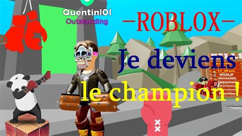 Je Deviens Le Champion Roblox Champion Simulator Youtube