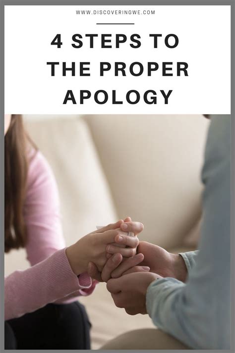 4 Steps To The Proper Apology With Images Inspirational Marriage