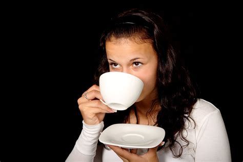 Woman Drinking Coffee Free Stock Photo Public Domain Pictures
