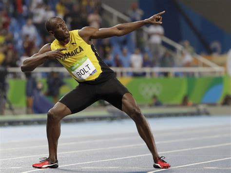 Usain currently holds the world records in the 100m, 200m and 4x100m with times of 9.58 secs, 19.19 secs and 36.84 secs. Usain Bolt's Final 100-Meter Race: 'There He Goes' | BPR