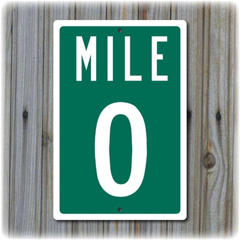 Mile Marker 0 Key West A1a Highway Sign 12 X 8 By Travelsigns