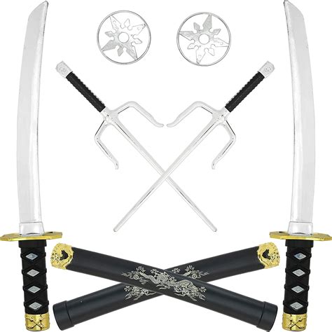Skeleteen Juego De Juguetes De Espada Ninja Juego De Disfraz De