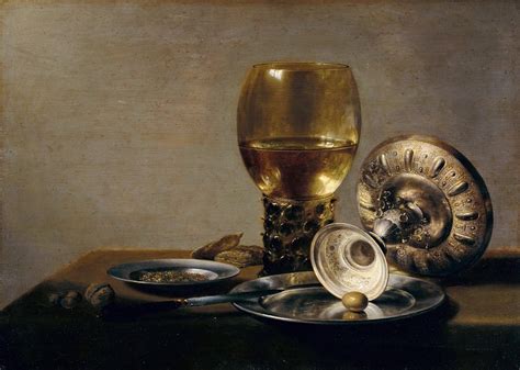 Pieter Claesz C1597 1661 Still Life With Glass And Silver Cup — Part 4